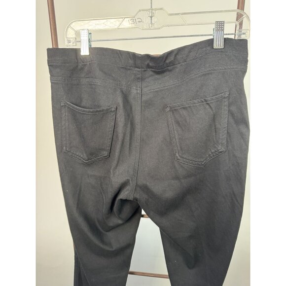 Uniqlo Womens Black Stretch Pants XL Polyester Cotton Spandex Blend - Picture 4 of 11